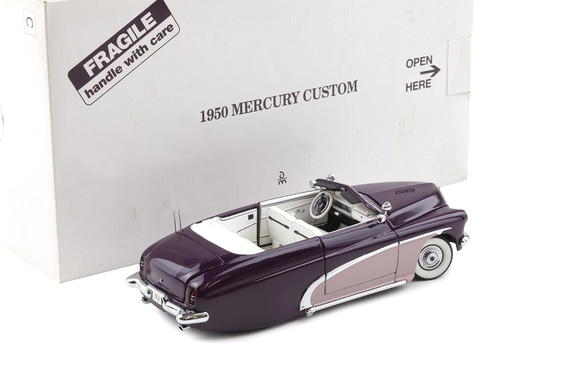 1:24 Danbury Mint 1950 Mercury Custom Convertible Eggplant purple/ Lavender