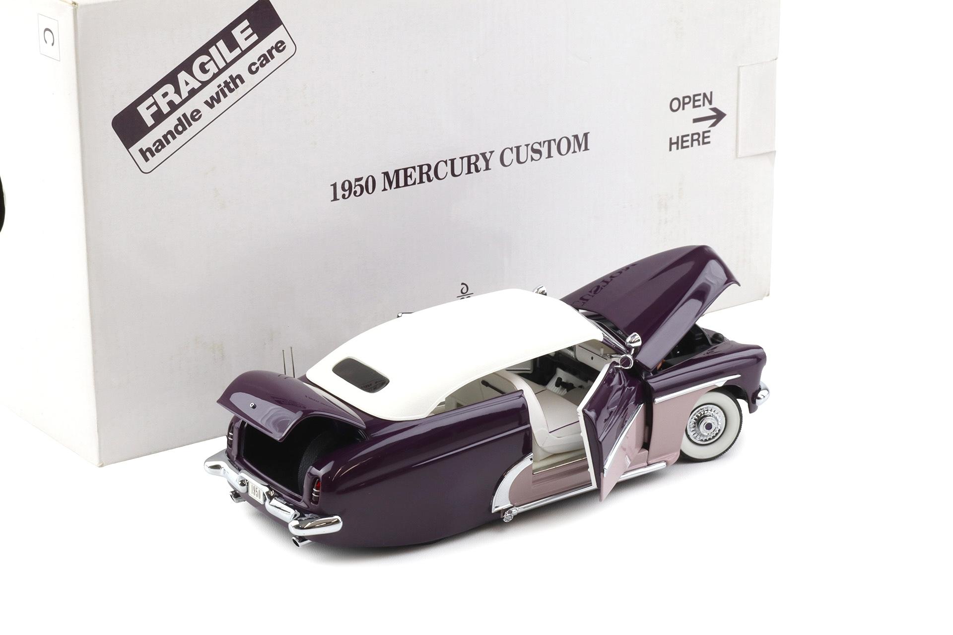1:24 Danbury Mint 1950 Mercury Custom Convertible Eggplant purple/ Lavender