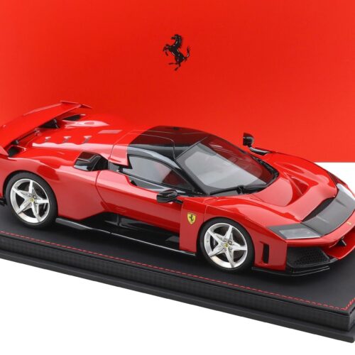 1:18 BBR Ferrari F80 Rosso Corsa red/ silver wheels with Showcase - Limited 500 pcs.
