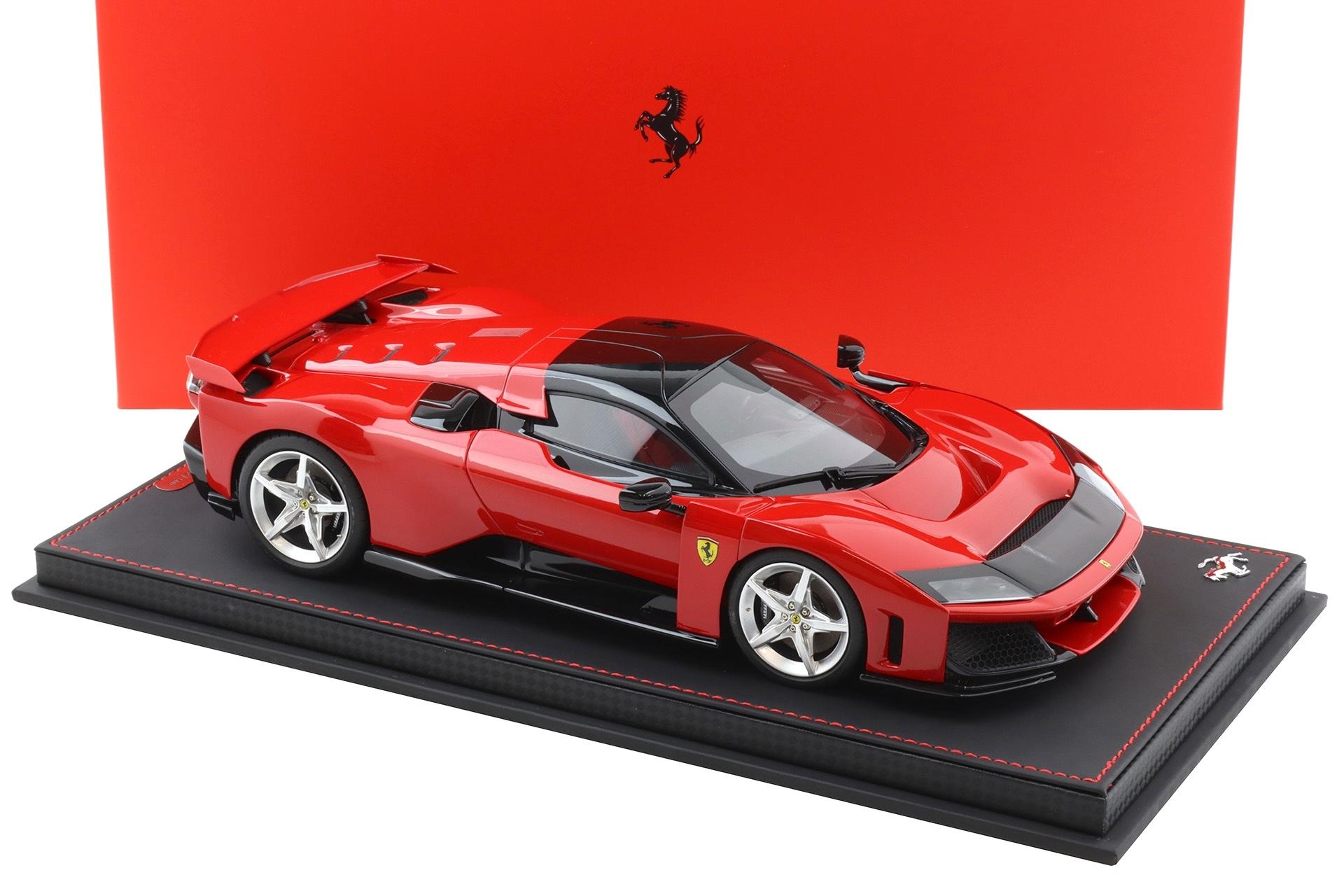 1:18 BBR Ferrari F80 Rosso Corsa red/ silver wheels with Showcase - Limited 500 pcs.