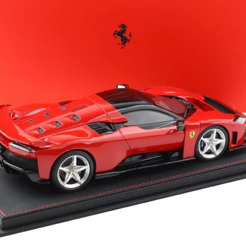 1:18 BBR Ferrari F80 Rosso Corsa red/ silver wheels with Showcase - Limited 500 pcs.