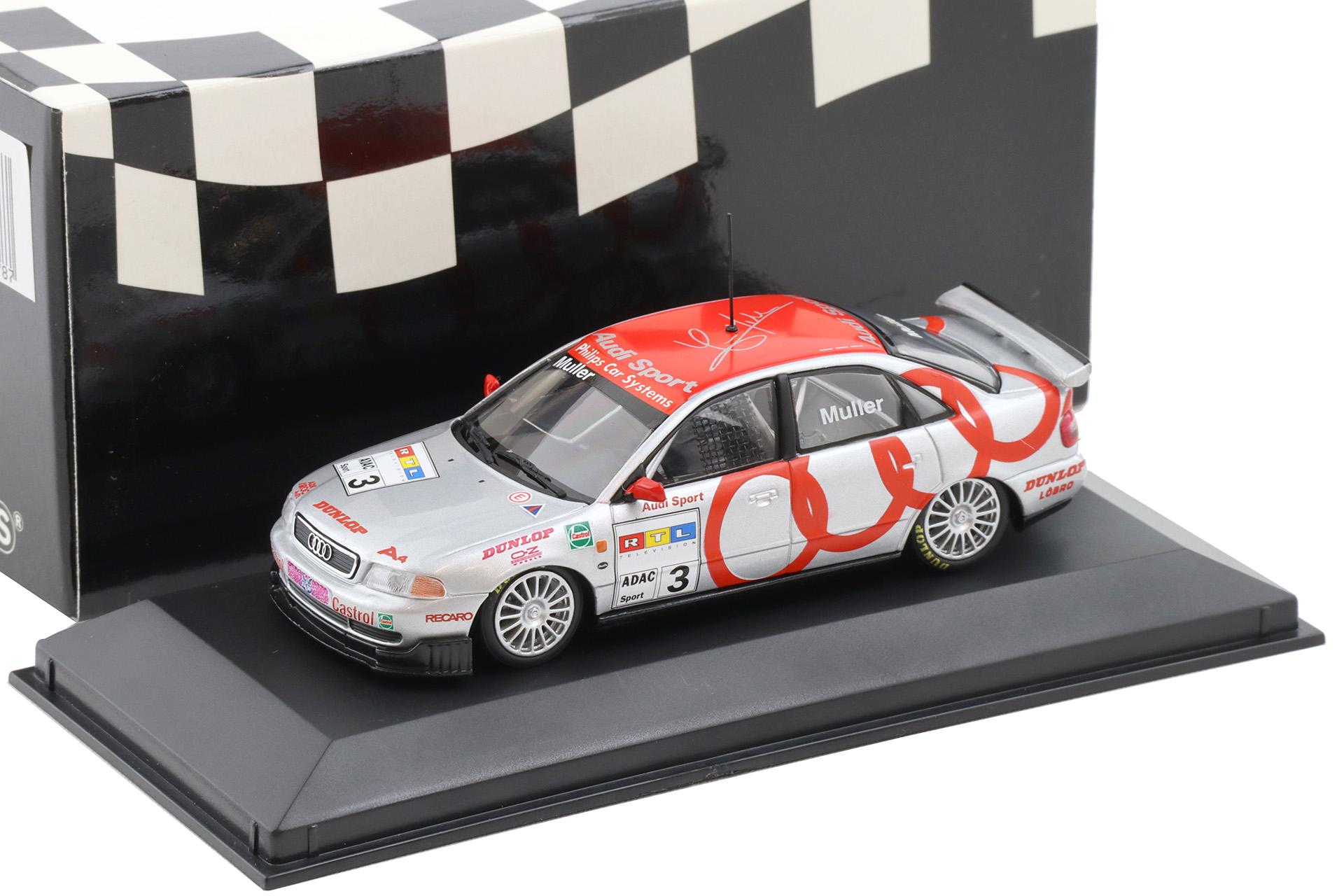 1:43 Minichamps Audi A4 STW 1997 ROC/ AZK #3 Y.Muller Audi Sport