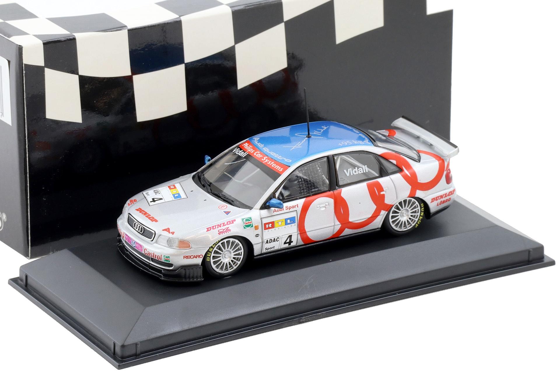 1:43 Minichamps Audi A4 STW Quattro STW 1997 AZK/ROC #4 T.Vidali