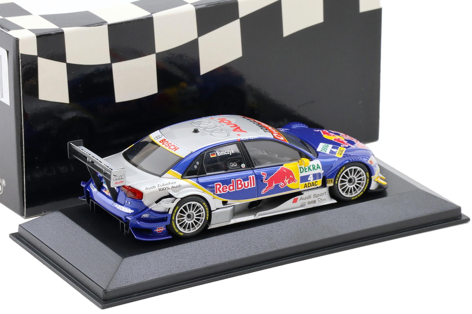 1:43 Minichamps Audi A4 DTM 2006 Team Abt Sportsline #4 Tomczyk Red Bull