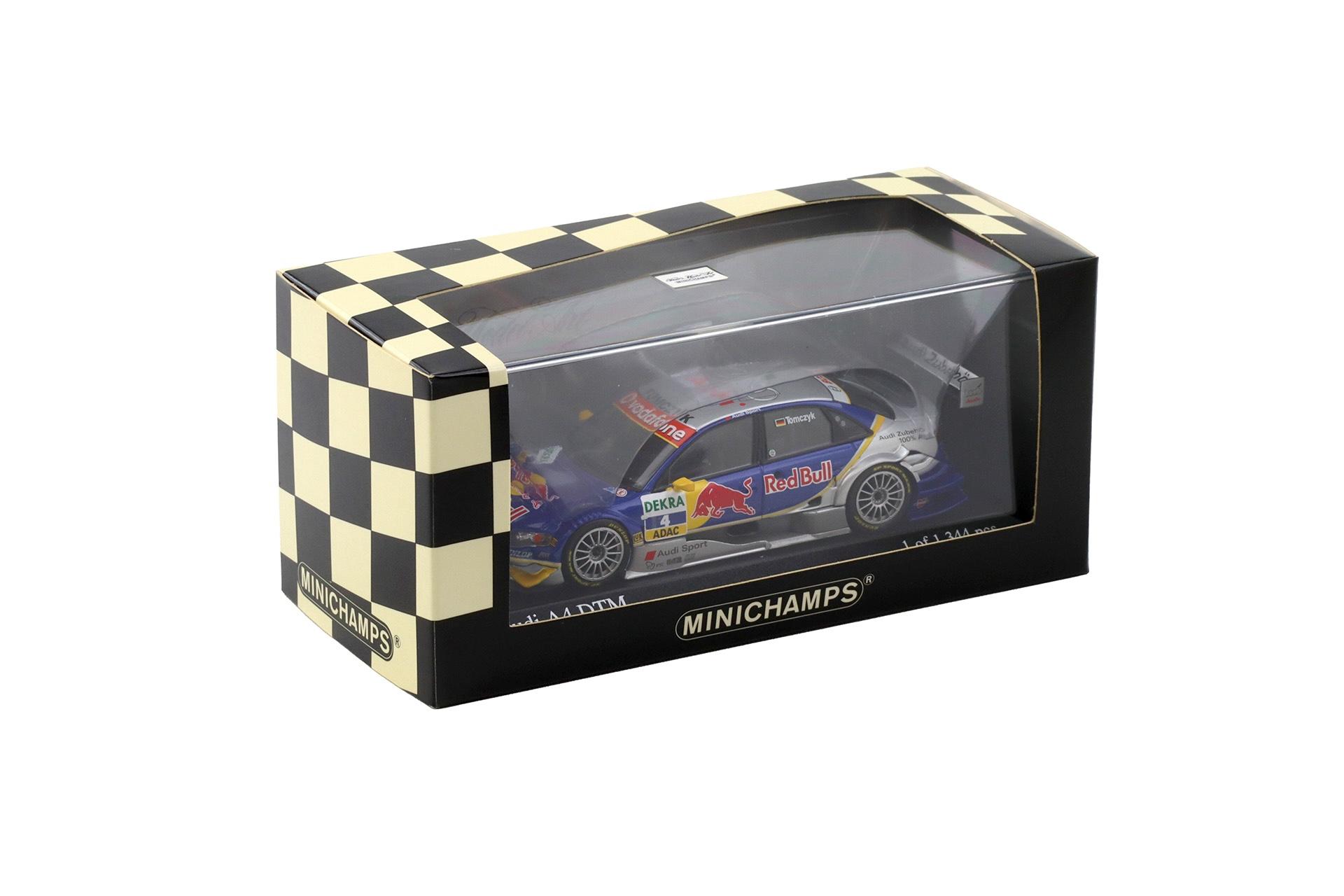 1:43 Minichamps Audi A4 DTM 2006 Team Abt Sportsline #4 Tomczyk Red Bull
