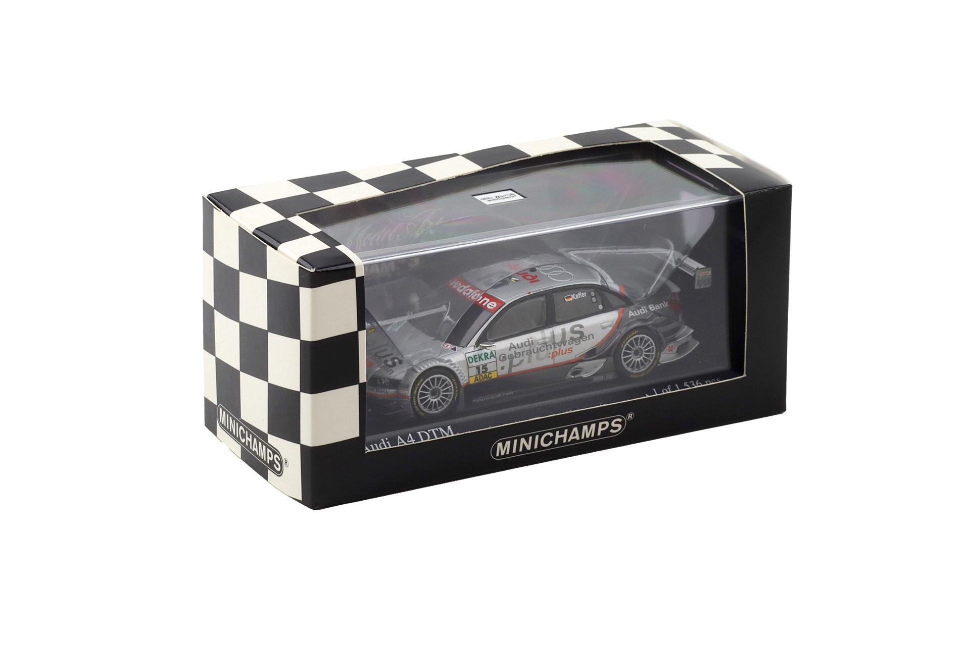 1:43 Minichamps Audi A4 DTM 2005 Audi Sport Team Joest #15 P.Kaffer Audi Plus