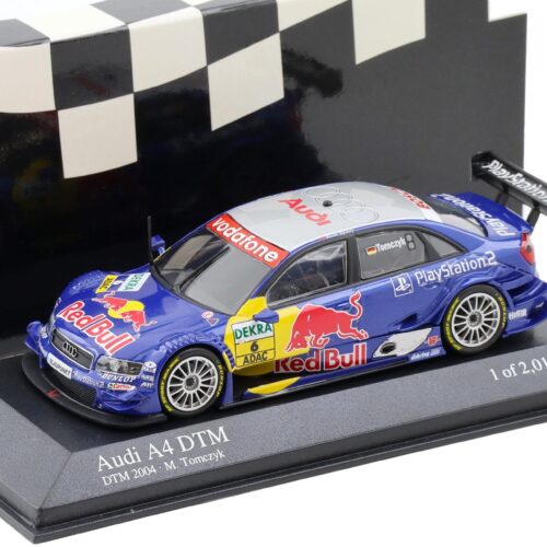 1:43 Minichamps Audi A4 DTM 2004 Audi Sport Team Abt #6 Tomczyk Red Bull
