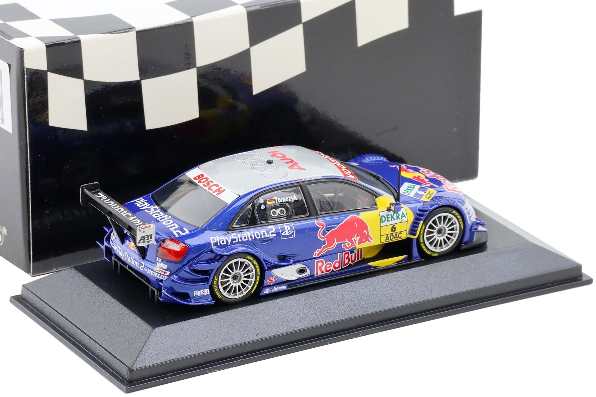 1:43 Minichamps Audi A4 DTM 2004 Audi Sport Team Abt #6 Tomczyk Red Bull