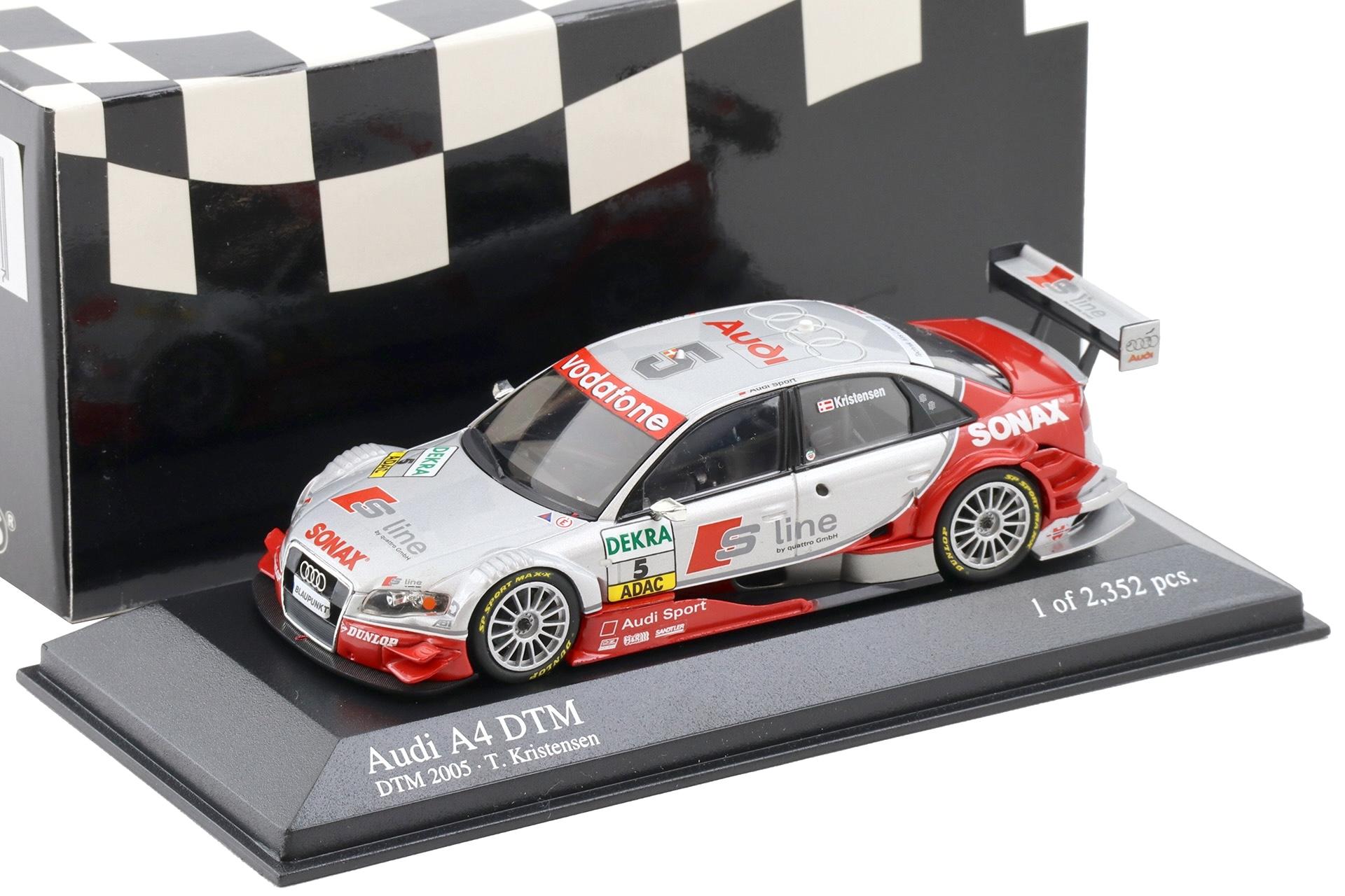 1:43 Minichamps Audi A4 DTM 2005 Team Abt Sportsline #5 Kristensen S-Line