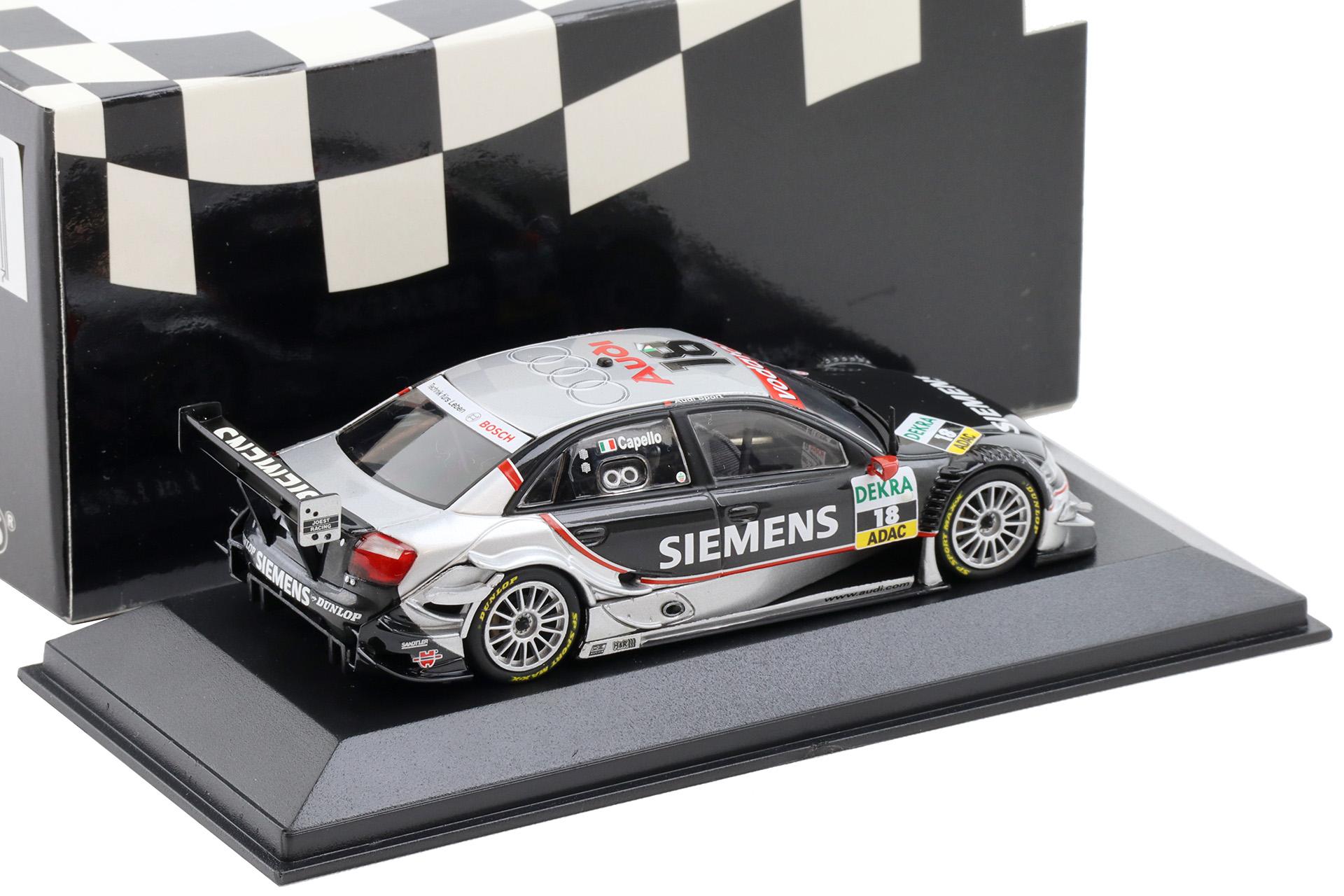 1:43 Minichamps Audi A4 DTM 2005 Audi Sport Team Joest #18 R.Capello Siemens