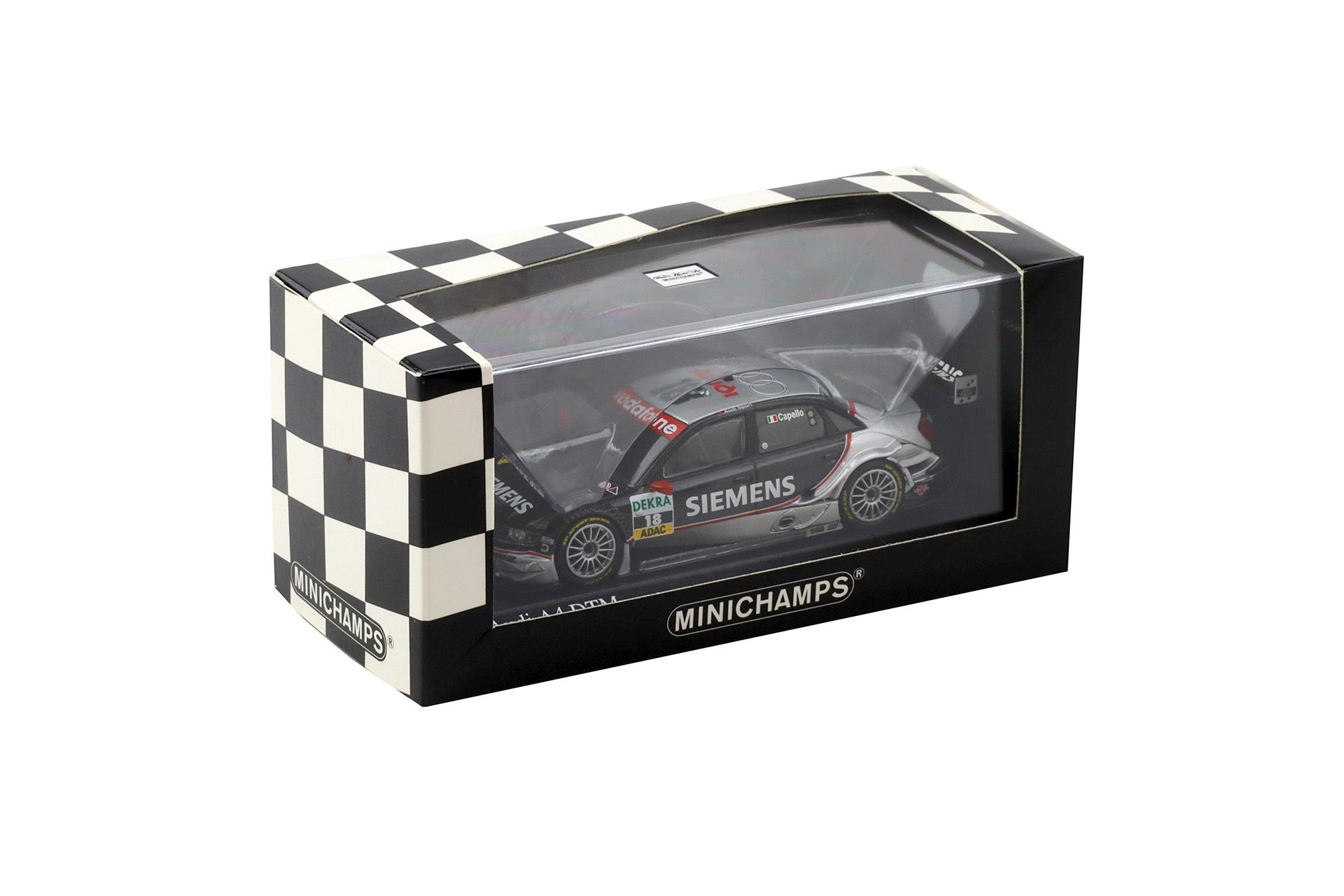 1:43 Minichamps Audi A4 DTM 2005 Audi Sport Team Joest #18 R.Capello Siemens