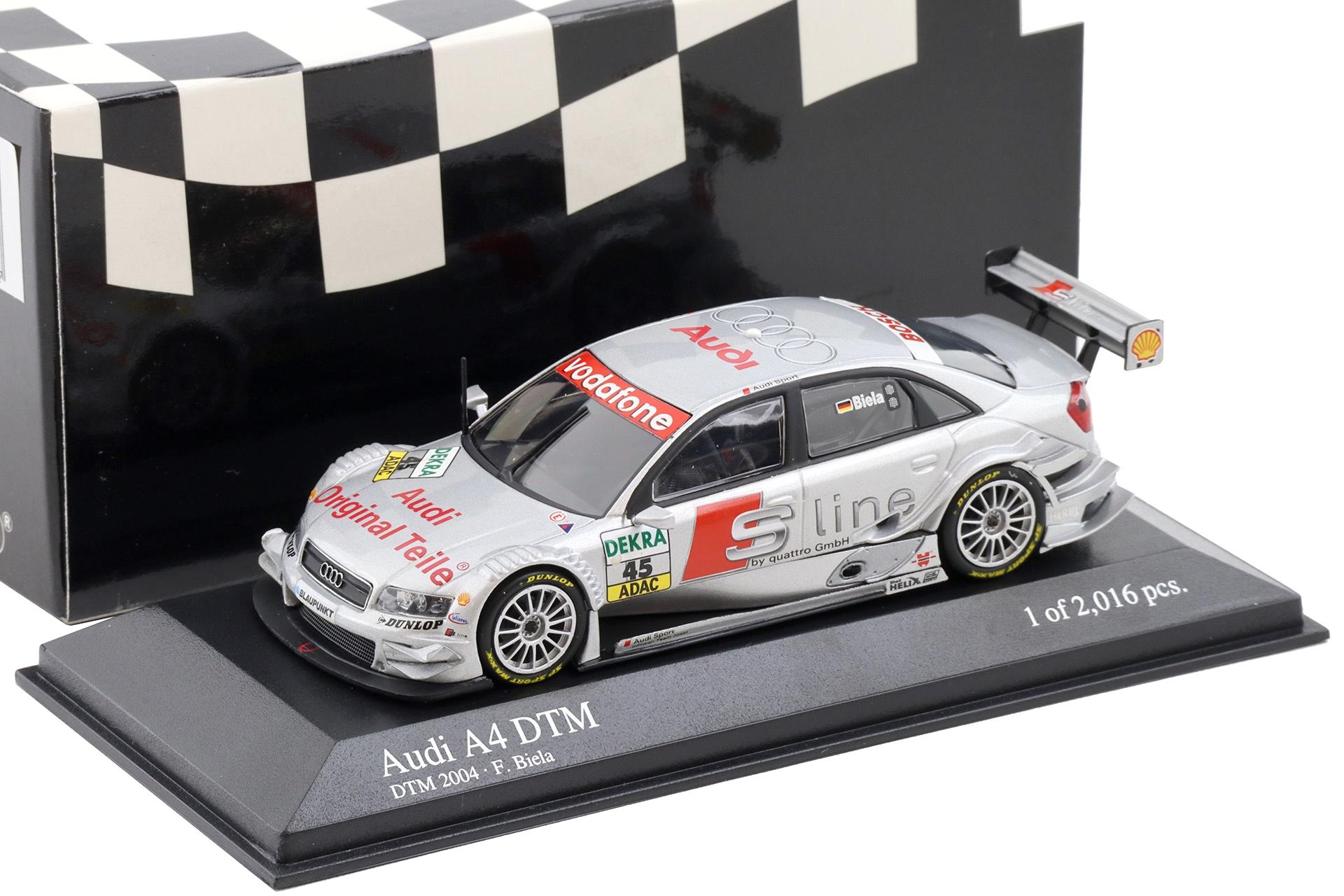 1:43 Minichamps Audi A4 DTM 2004 Audi Sport Team Joest #45 F.Biela S-Line