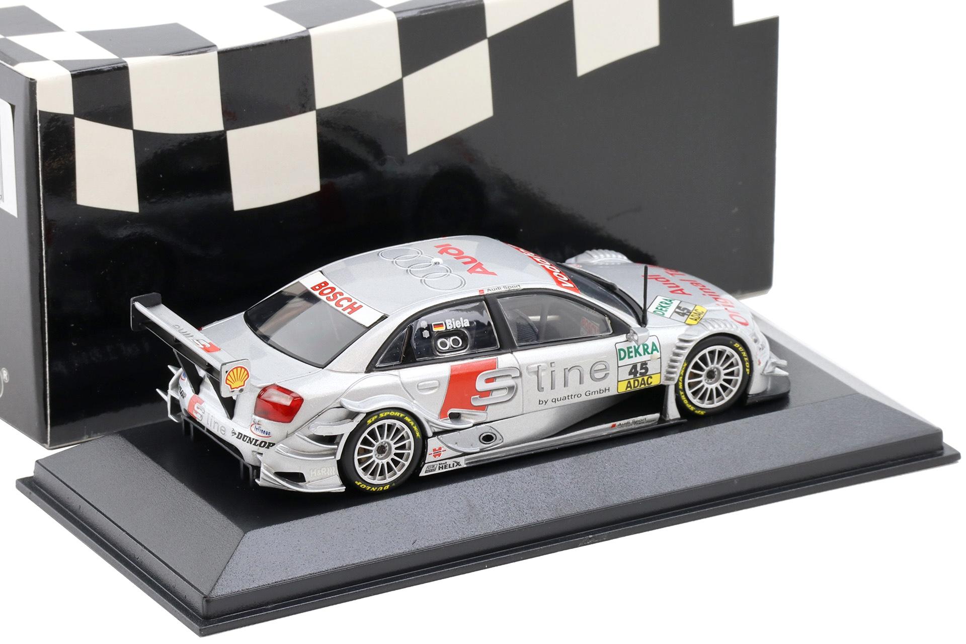 1:43 Minichamps Audi A4 DTM 2004 Audi Sport Team Joest #45 F.Biela S-Line