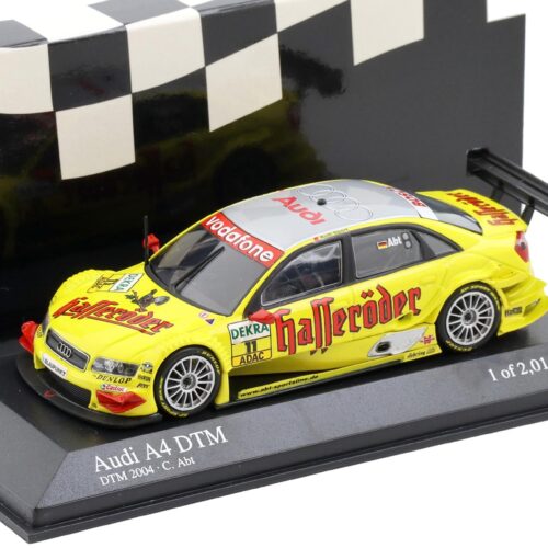 1:43 Minichamps Audi A4 DTM 2004 Audi Sport Team ABT #11 C.Abt Hasseröder