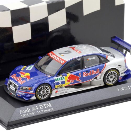 1:43 Minichamps Audi A4 DTM 2005 Team ABT Sportsline #2 Tomczyk Red Bull