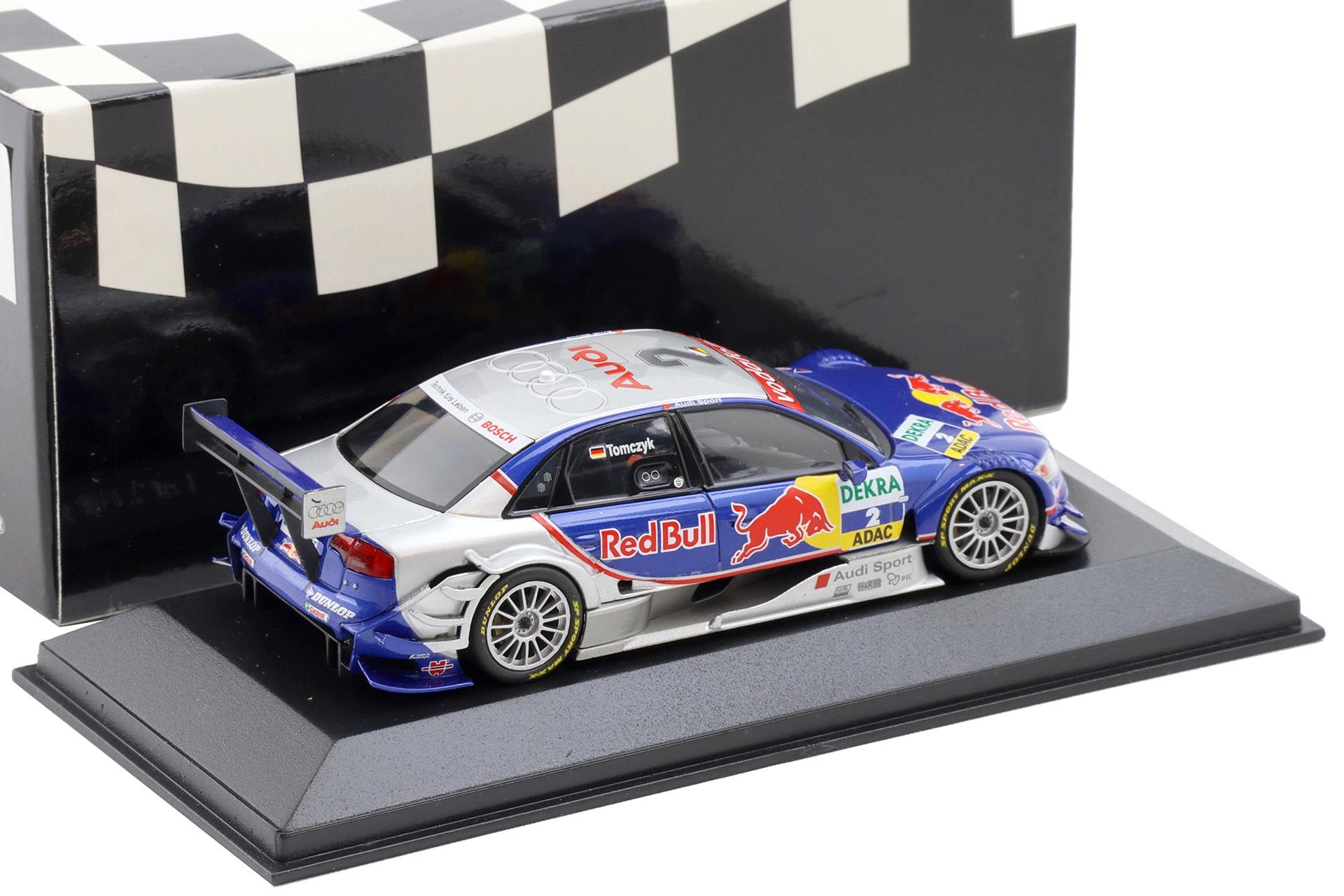 1:43 Minichamps Audi A4 DTM 2005 Team ABT Sportsline #2 Tomczyk Red Bull