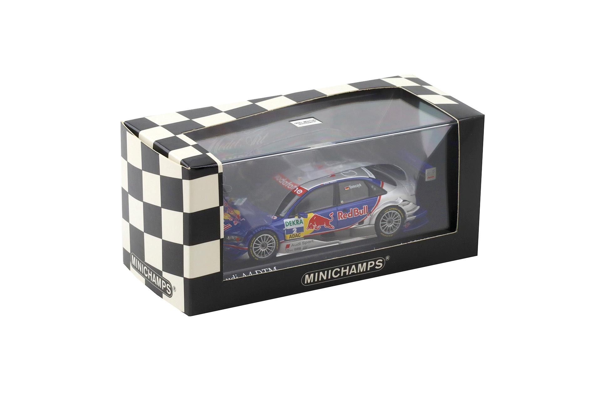 1:43 Minichamps Audi A4 DTM 2005 Team ABT Sportsline #2 Tomczyk Red Bull