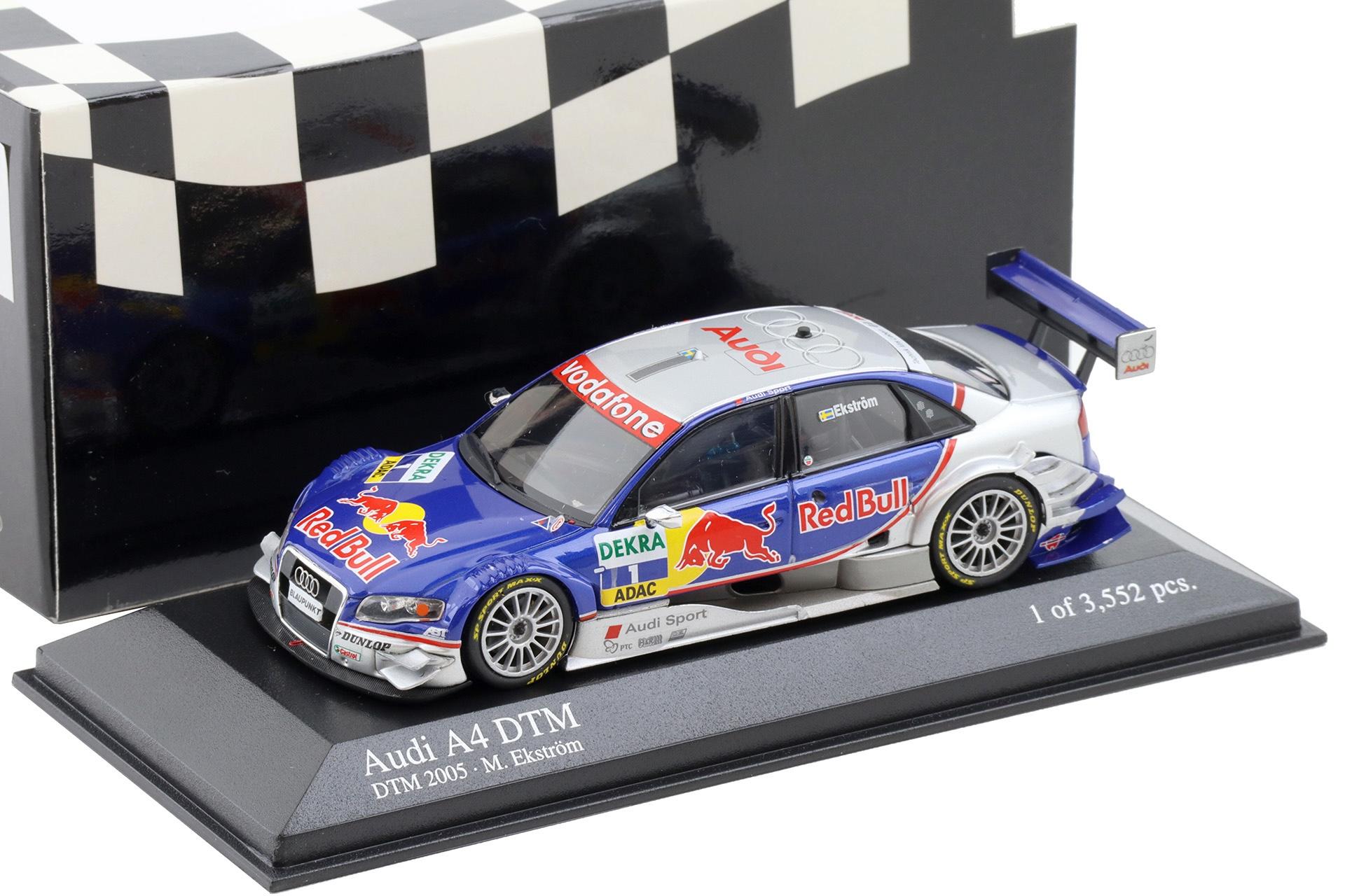 1:43 Minichamps Audi A4 DTM 2005 Team ABT Sportsline #1 Ekström Red Bull