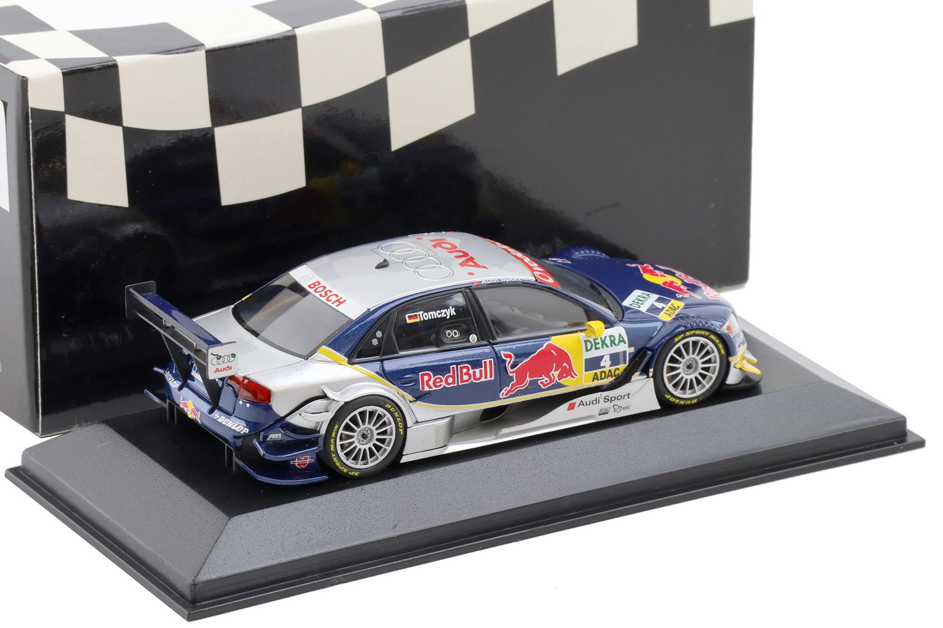 1:43 Minichamps Audi A4 DTM 2007 Team ABT Sportsline #4 Tomczyk Red Bull