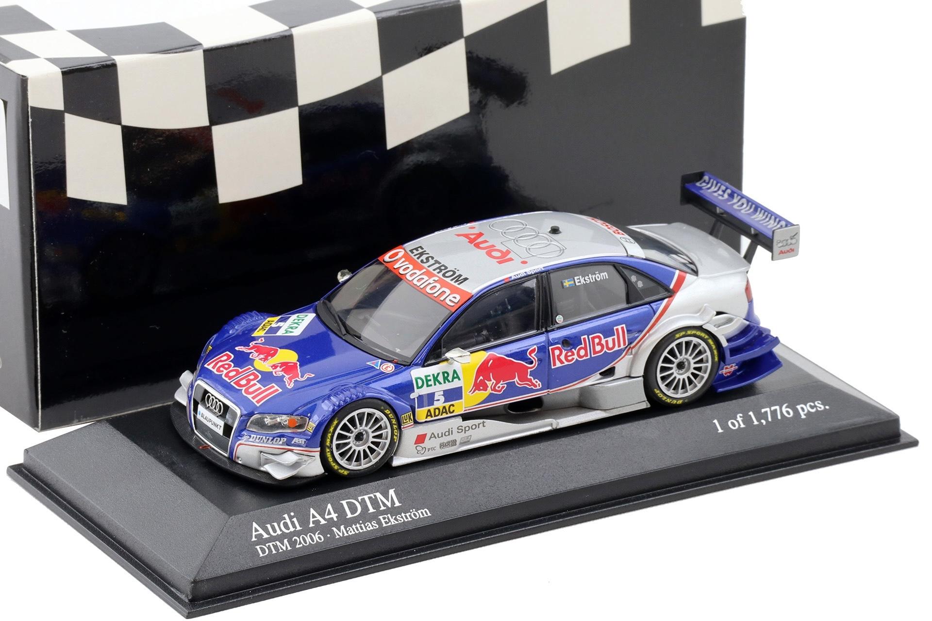 1:43 Minichamps Audi A4 DTM 2006 Team ABT Sportsline #5 Ekström Red Bull