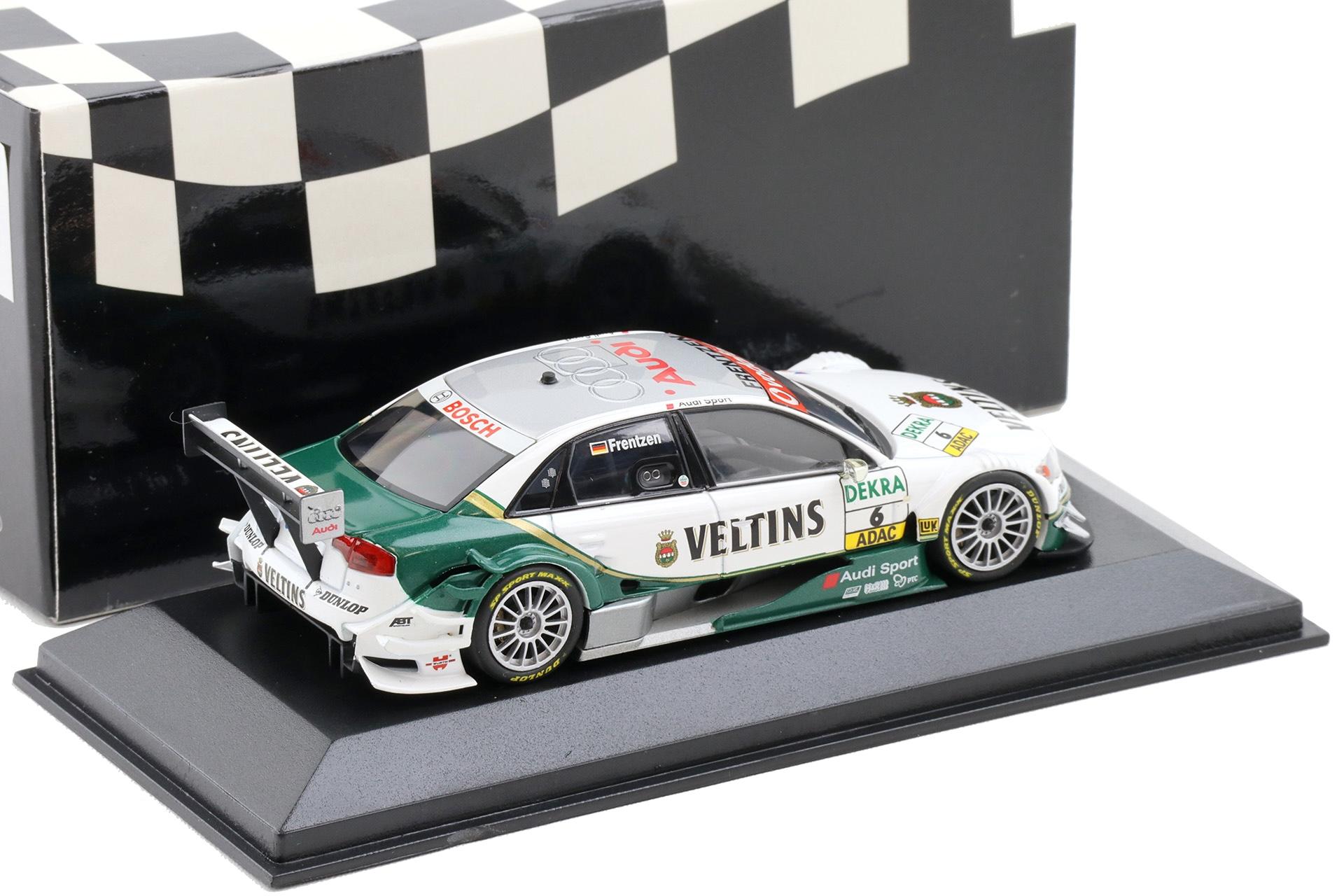 1:43 Minichamps Audi A4 DTM 2006 Team ABT Sportsline #6 Frentzen Veltins