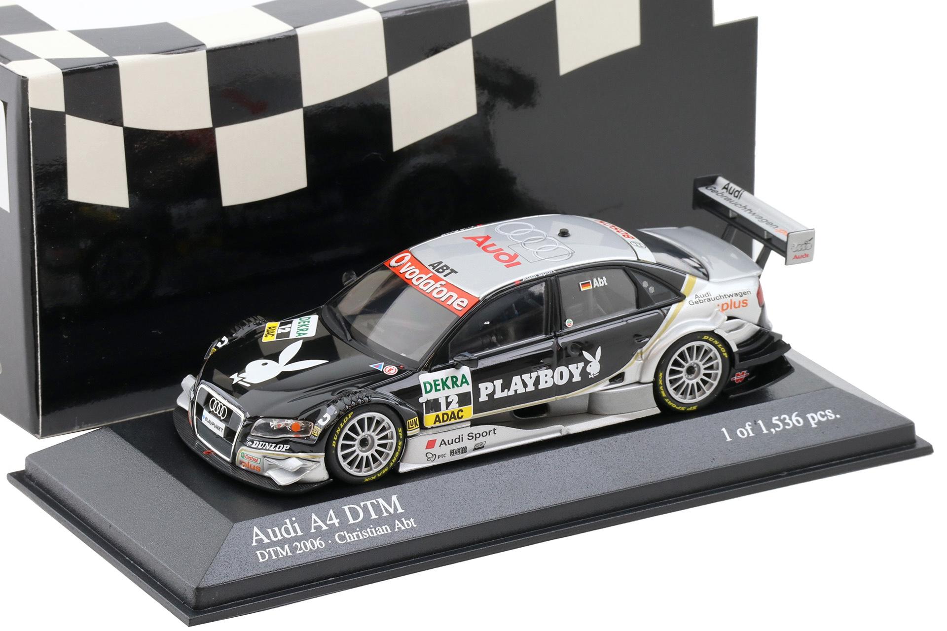 1:43 Minichamps Audi A4 DTM 2006 Team Phoenix #12 C.Abt Playboy