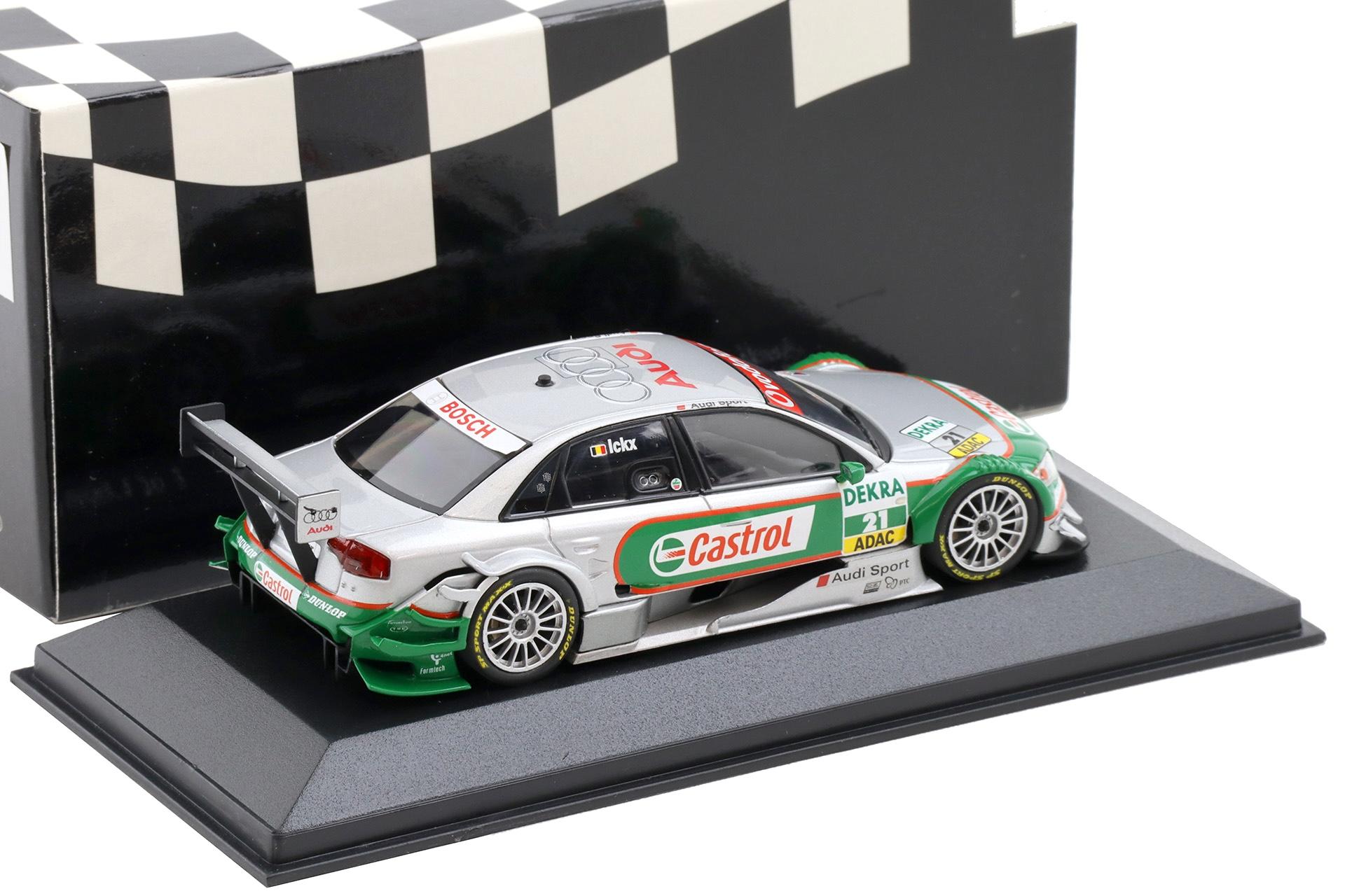 1:43 Minichamps Audi A4 DTM 2006 Team Kolles T.M.E. #21 V.Ickx Castrol