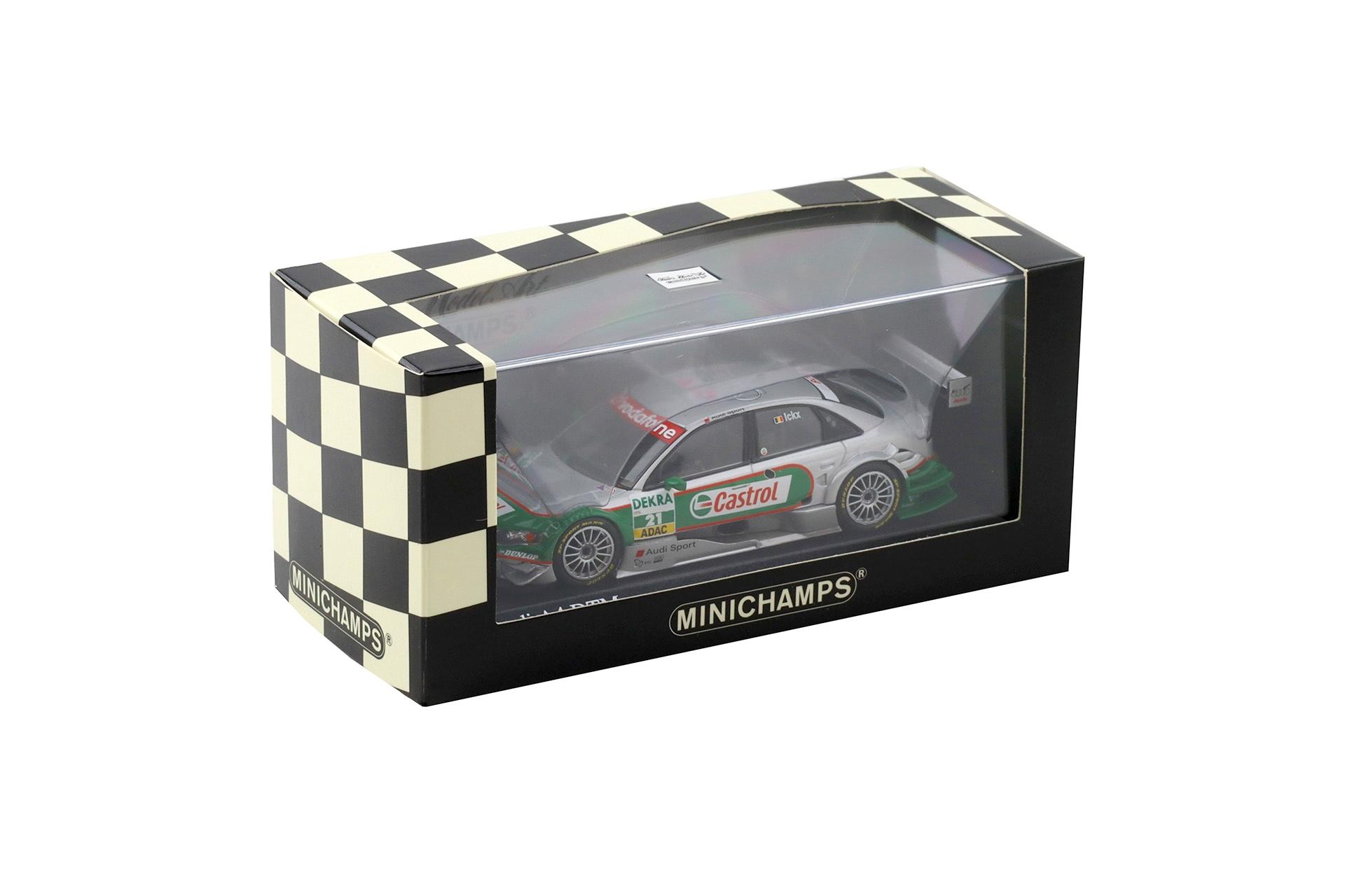 1:43 Minichamps Audi A4 DTM 2006 Team Kolles T.M.E. #21 V.Ickx Castrol