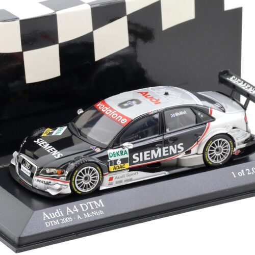 1:43 Minichamps Audi A4 DTM 2005 Team Abt Sportsline #6 A.McNish Siemens