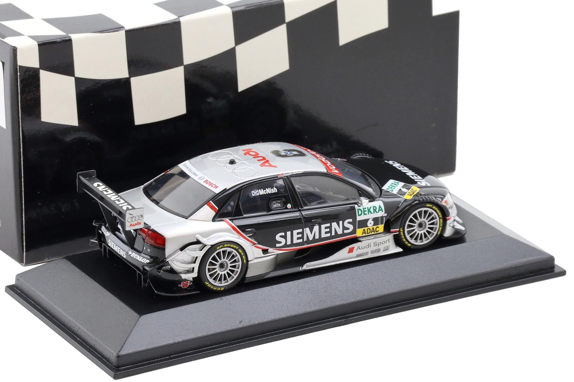 1:43 Minichamps Audi A4 DTM 2005 Team Abt Sportsline #6 A.McNish Siemens