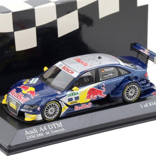 1:43 Minichamps Audi A4 DTM 2008 Audi Sport Team Abt #2 Tomczyk Red Bull