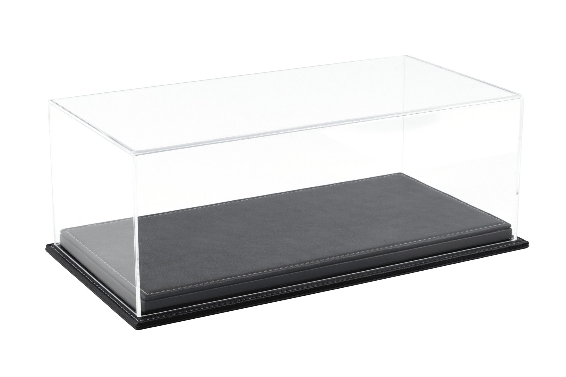 1:18 Atlantic Vitrine Show Case Display Case MULHOUSE with anthracite leather Base