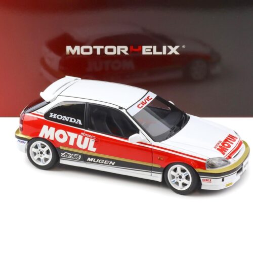 1:18 Motorhelix Honda Civic Type R EK9 MOTUL Livery white/ red M85012