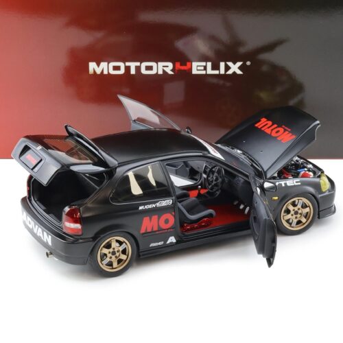 1:18 Motorhelix Honda Civic Type R EK9 No Good Racing MOTUL black M85010