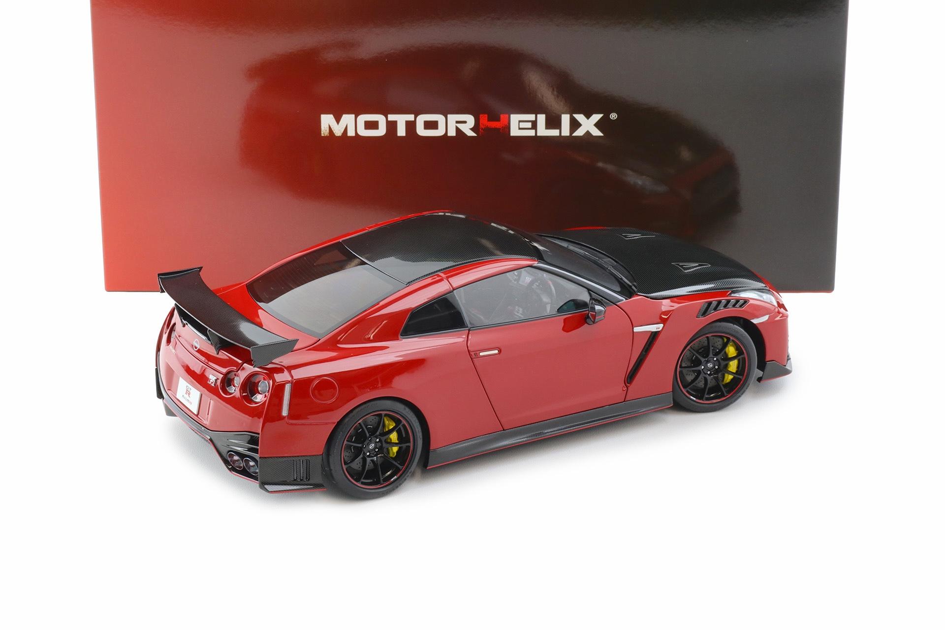 1:18 Motorhelix Nissan GT-R Nismo R35 Special Edition 2022 Vibrant red M83527