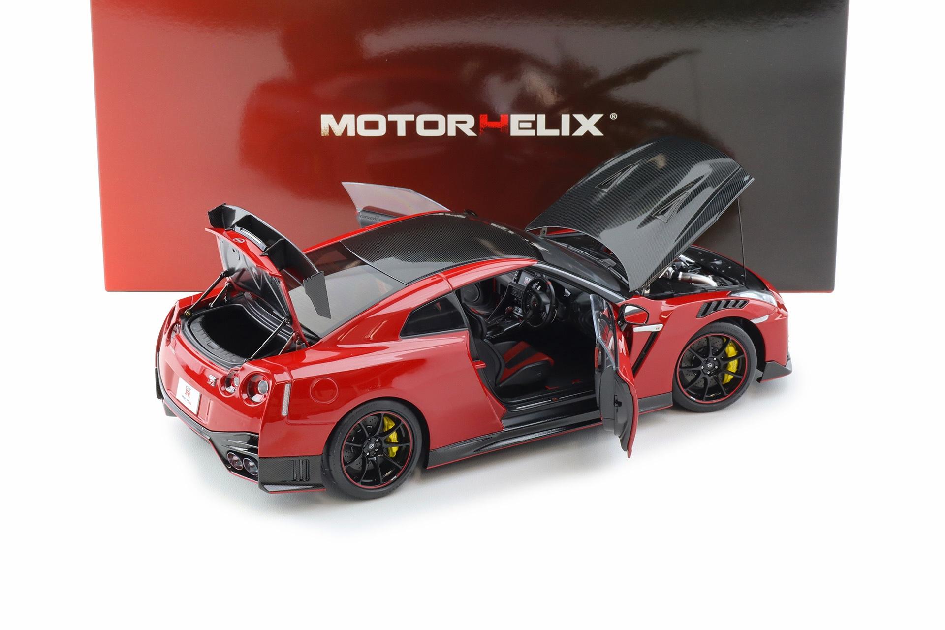 1:18 Motorhelix Nissan GT-R Nismo R35 Special Edition 2022 Vibrant red M83527