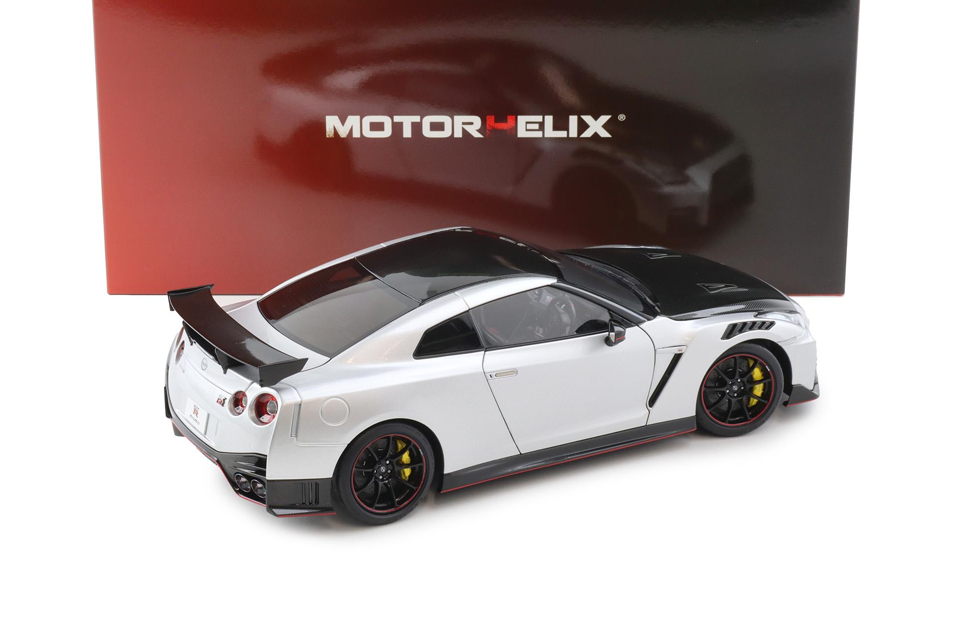 1:18 Motorhelix Nissan GT-R Nismo R35 Special Edition 2022 Ultimate Metal silver M83528