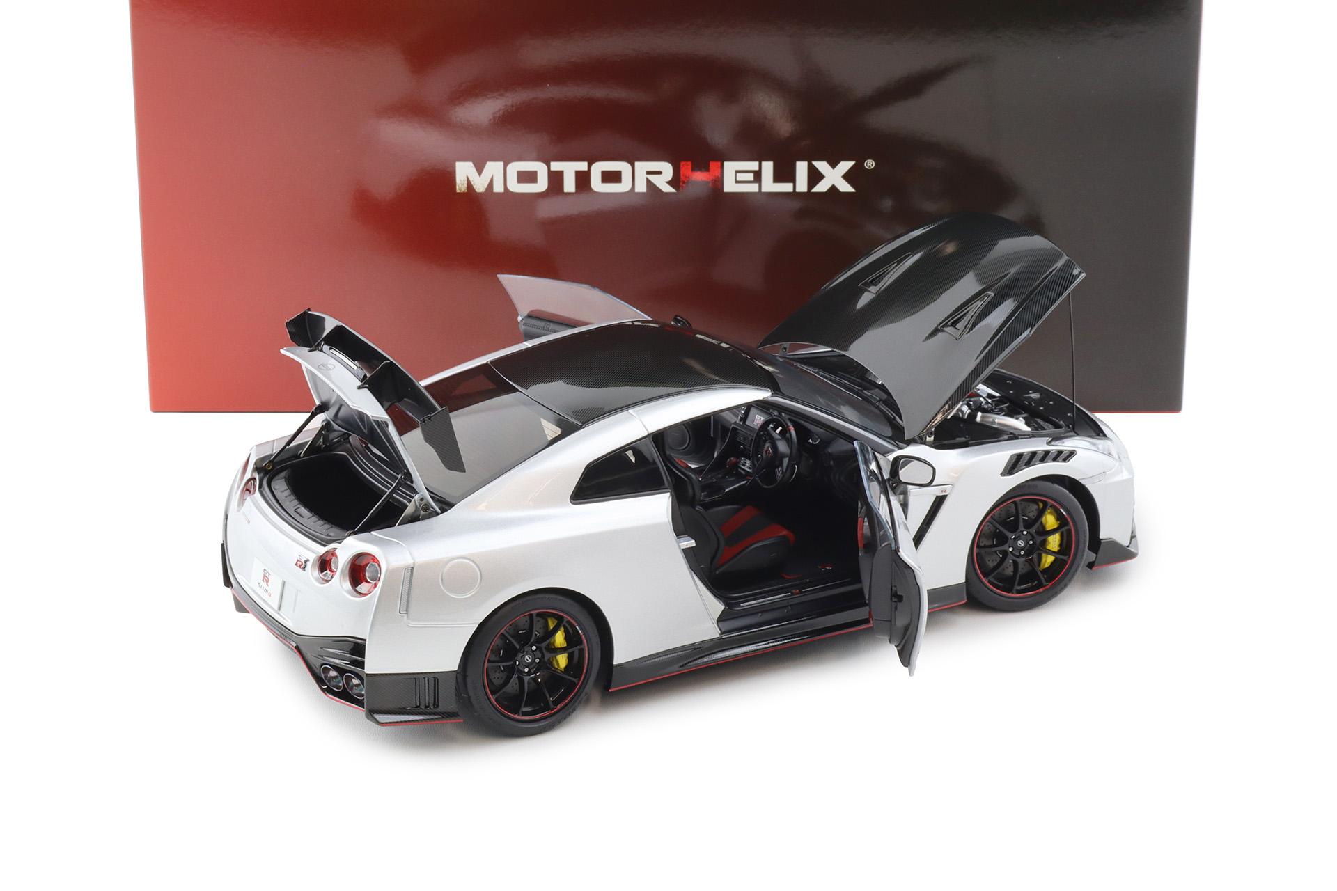 1:18 Motorhelix Nissan GT-R Nismo R35 Special Edition 2022 Ultimate Metal silver M83528