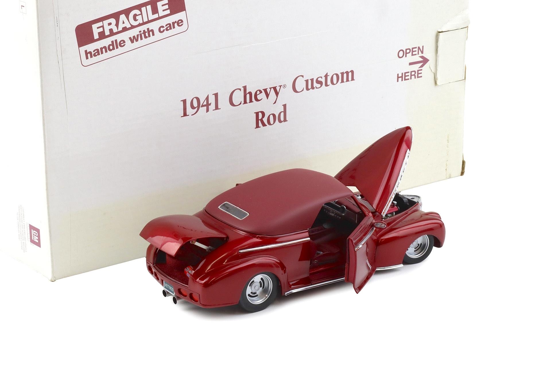 1:24 Danbury Mint 1941 Chevrolet Custom Rod Candy Cherry red