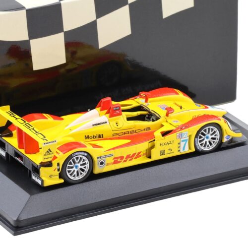 1:43 Minichamps Porsche RS Spyder Mid-Ohio ALMS 2007 Winners Dumas/Bernhard #7