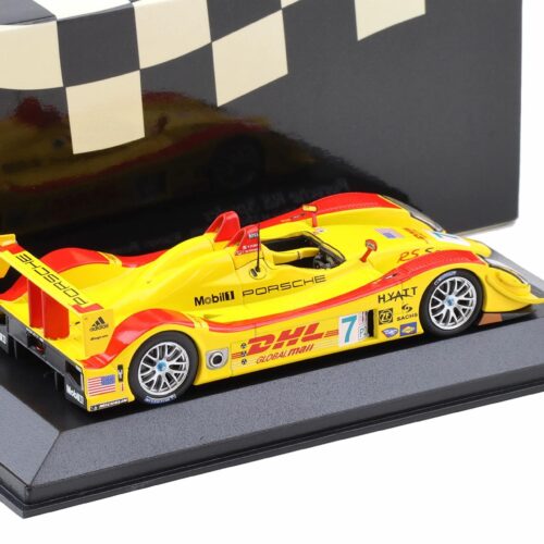 1:43 Minichamps Porsche RS Spyder Mid-Ohio ALMS 2006 Winners Dumas/Bernhard #7