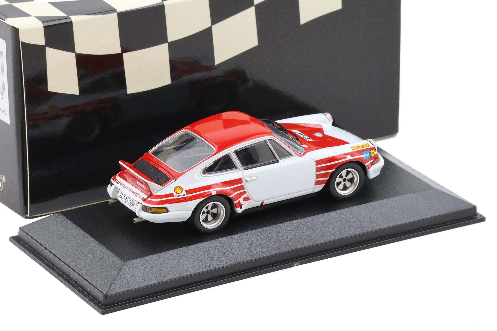 1:43 Minichamps Porsche 911 RSR 2.8 Test Car Paul Ricard 1972 red/ white