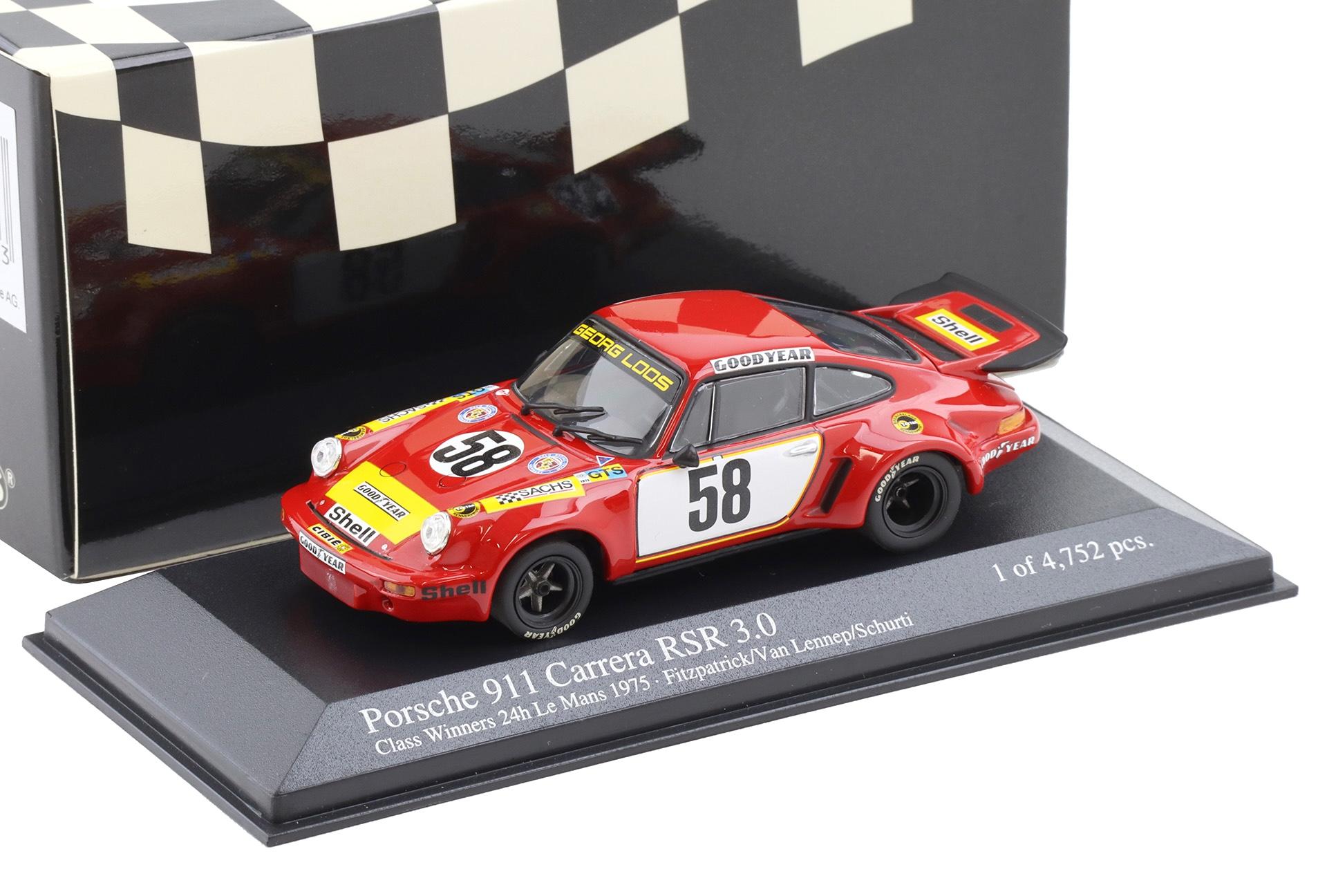 ID 111057 orig.jpg 1:43 Minichamps Porsche 911 Carrera RSR 3.0 24h Le Mans 1975 #58 Fitzpatrick