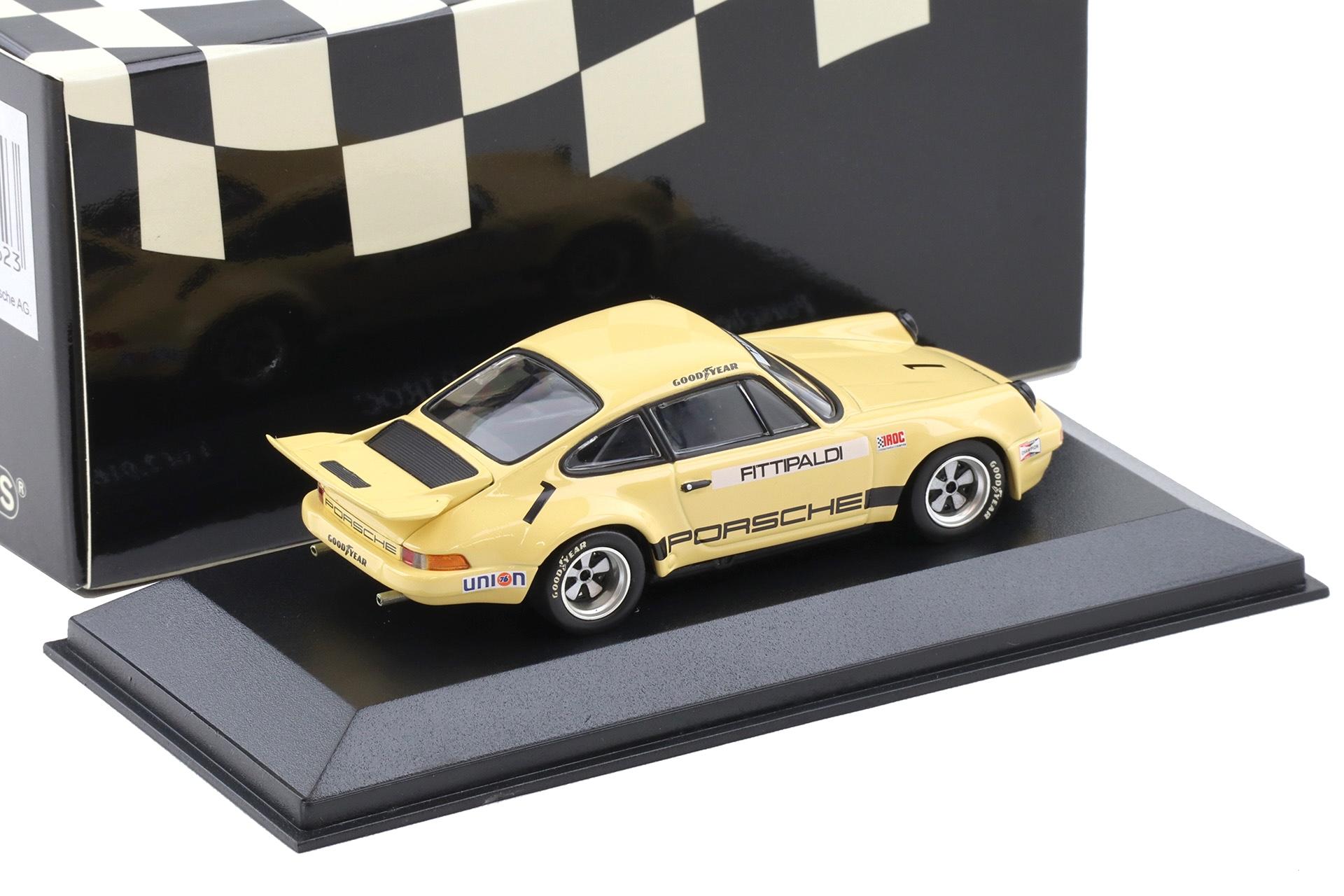 1:43 Minichamps Porsche 911 Carrera RSR 2.8 IROC Riverside 1973 #1 Fittipaldi