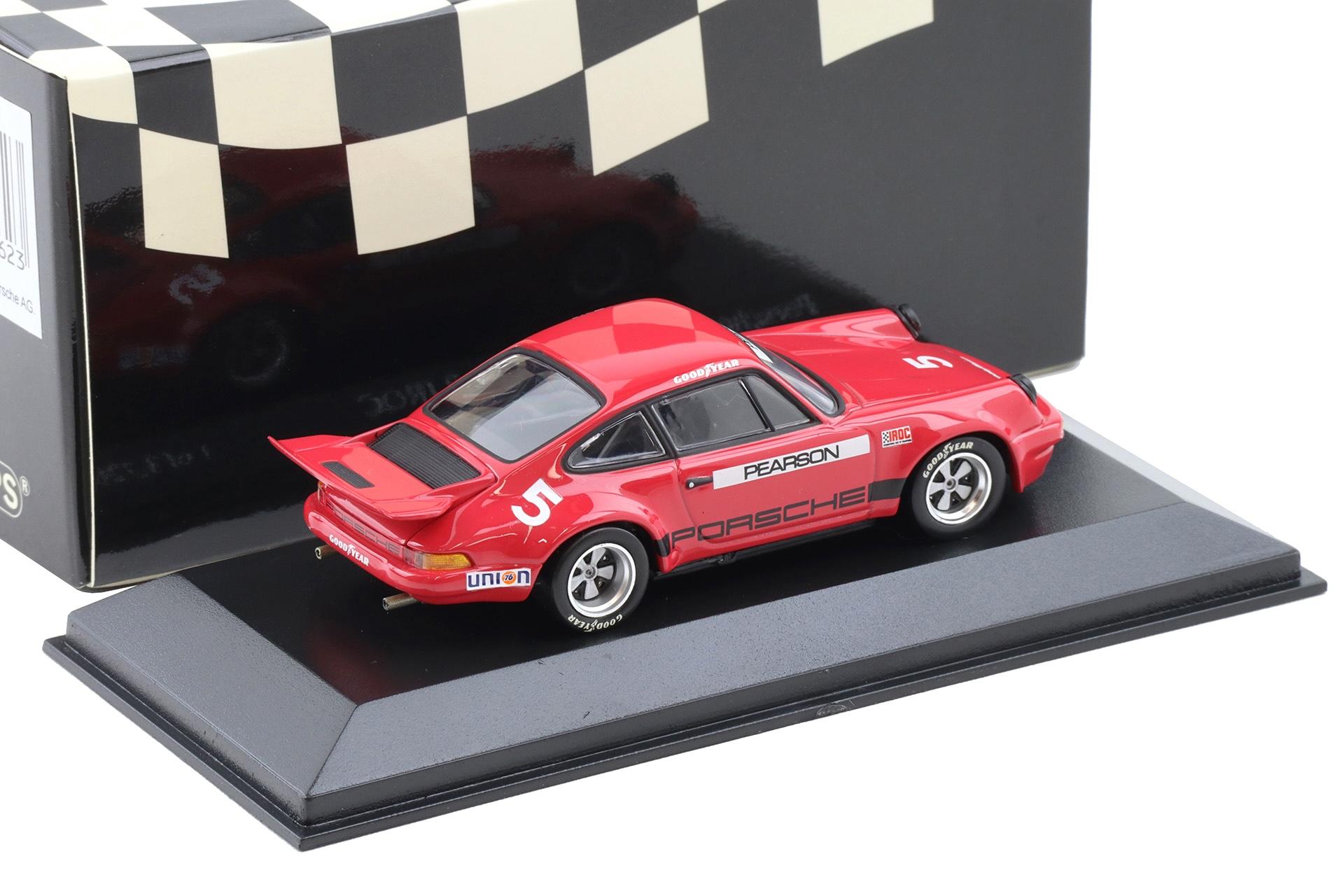 1:43 Minichamps Porsche 911 Carrera RSR 2.8 IROC Riverside 1973 #5 Pearson