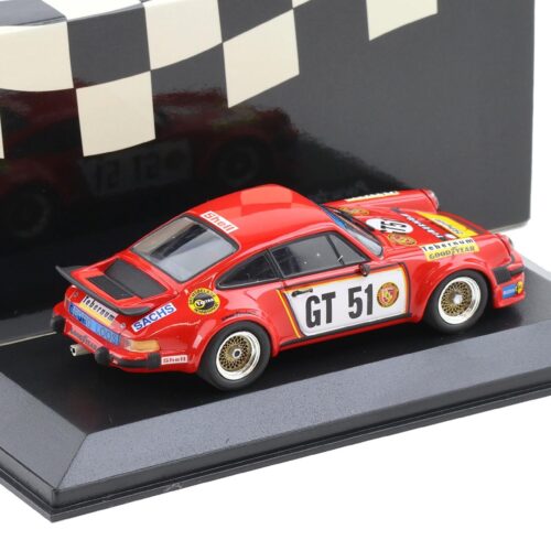 1:43 Minichamps Porsche 934 ADAC 300km 1976 European GT Winners #GT51 Hezemans