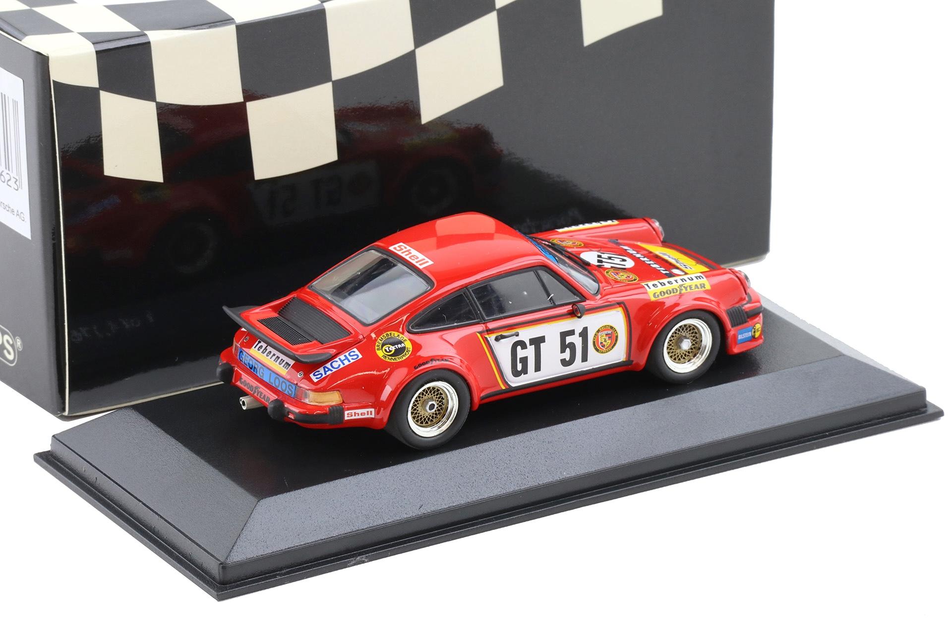 1:43 Minichamps Porsche 934 ADAC 300km 1976 European GT Winners #GT51 Hezemans