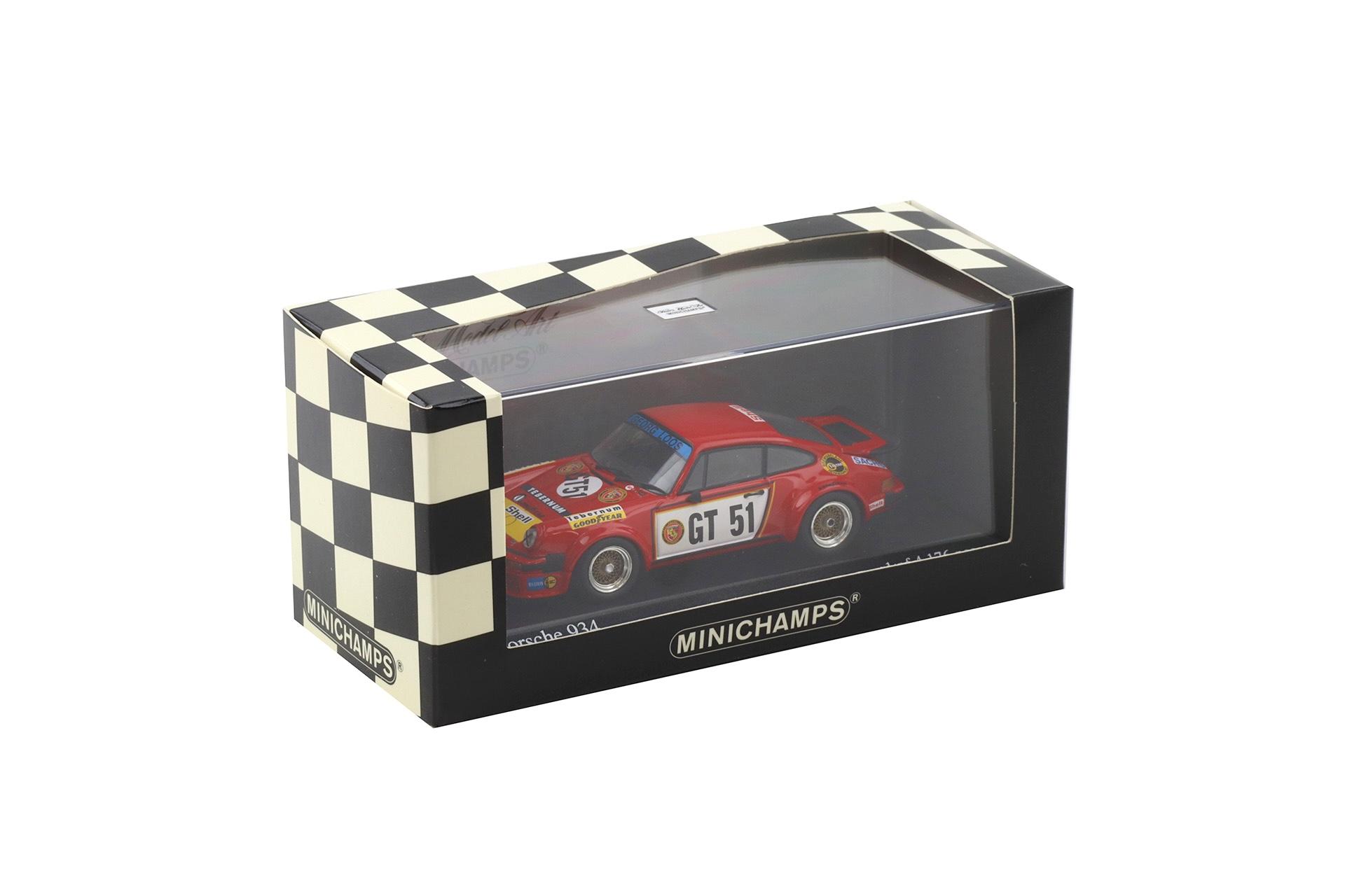 1:43 Minichamps Porsche 934 ADAC 300km 1976 European GT Winners #GT51 Hezemans