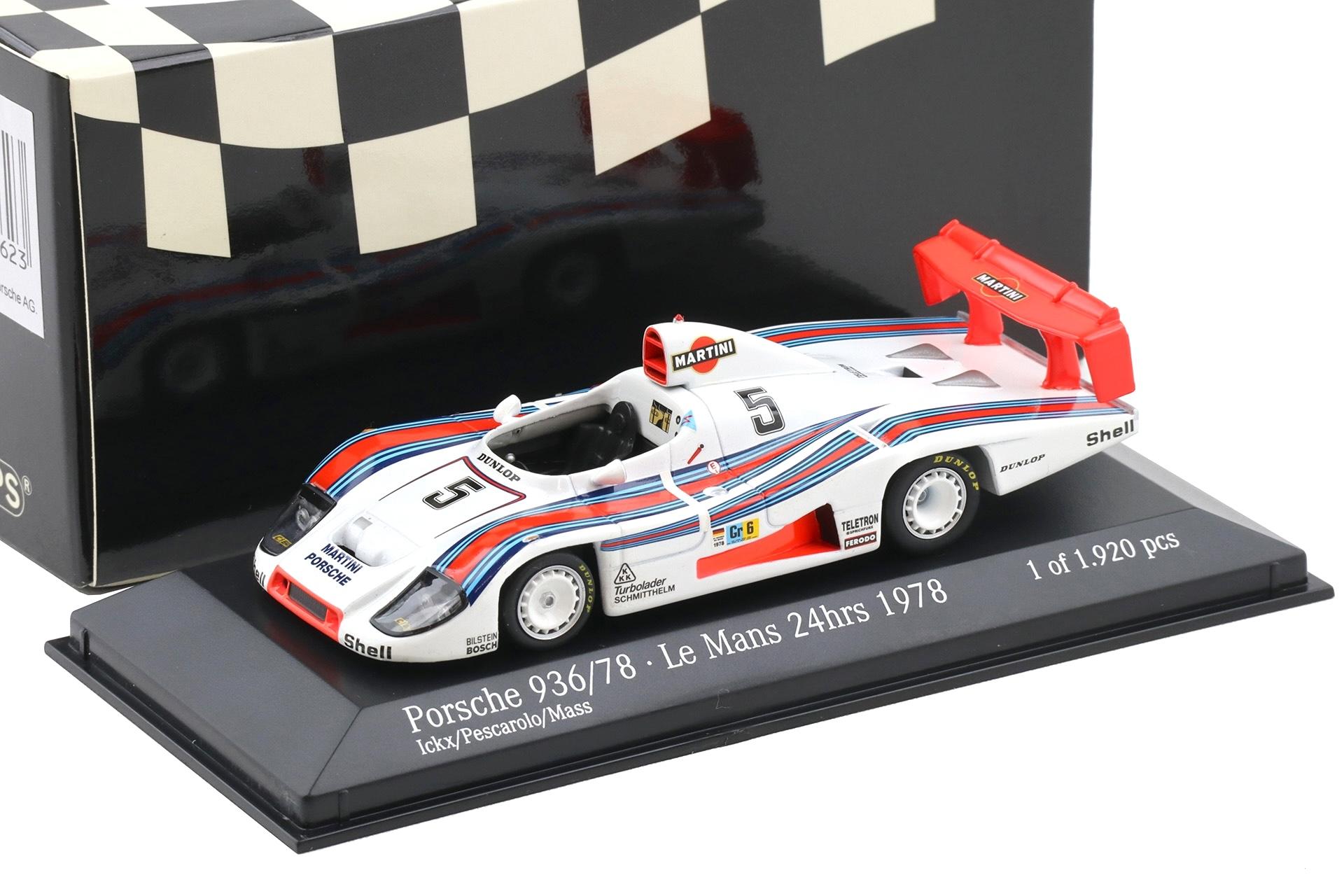 1:43 Minichamps Porsche 936/78 Martini Le Mans 1978 #5 Ickx/ Mass/ Pescarolo