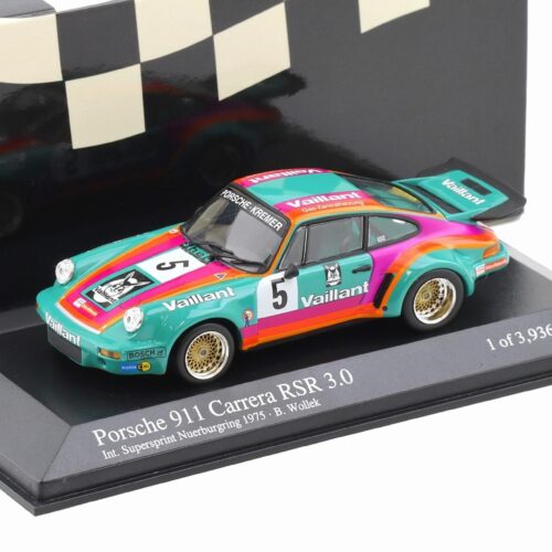 1:43 Minichamps Porsche 911 Carrera RSR 3.0 Int. Supersprint 1975 #5 B.Wollek